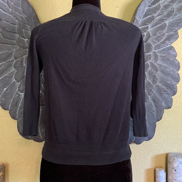 Gap Cropped Button Down Cardigan 3/4 Sleeve - Picture 5 of 6